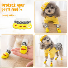 Saintrygo 24-piece pack dog socks provides multiple daily replacements.