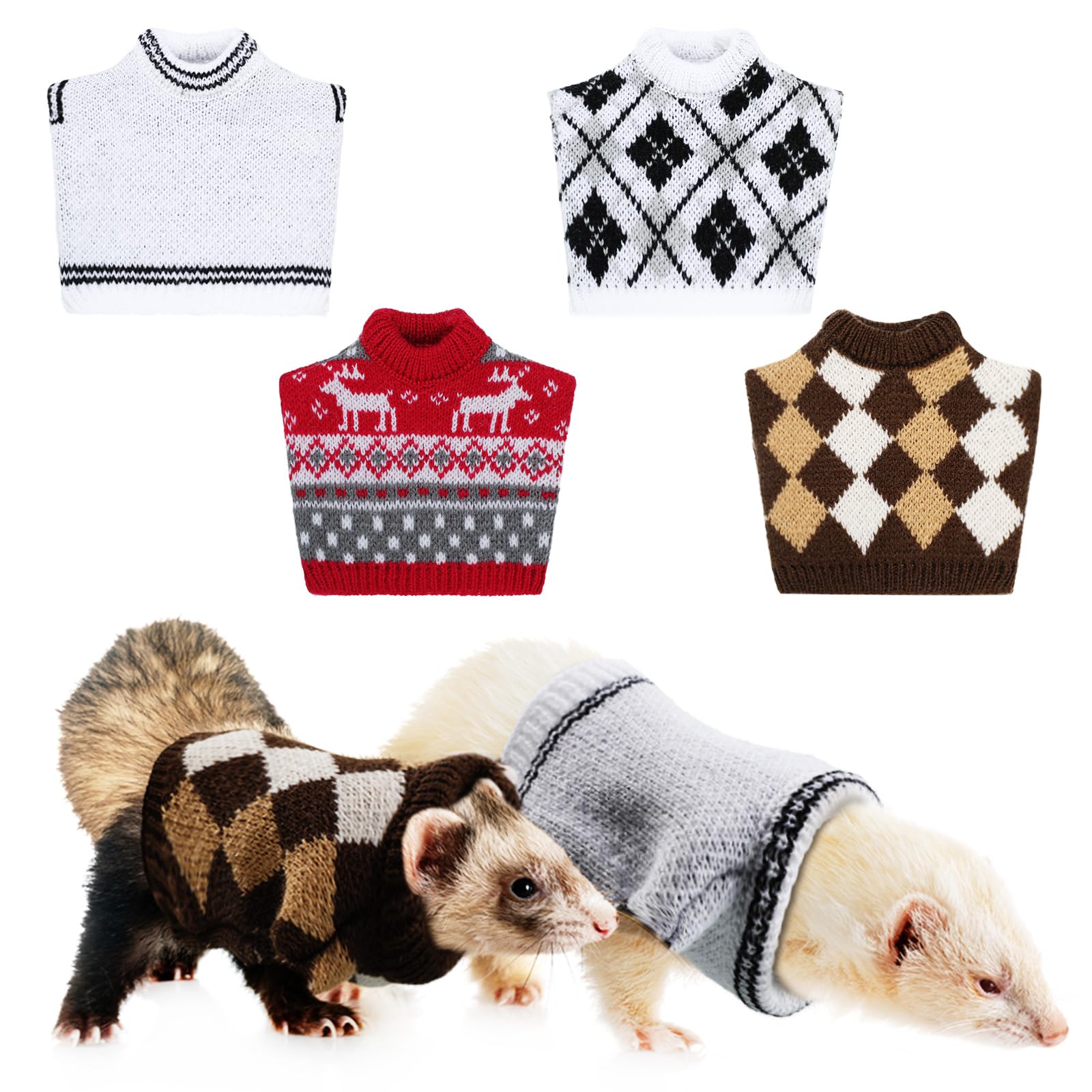 Saintrygo guinea pig sweater style1 warms tiny pets with soft fabric and cute design