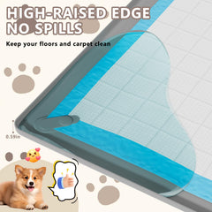 SAKAKI pee pad holder leak-proof edge keeps spills contained on hard floors