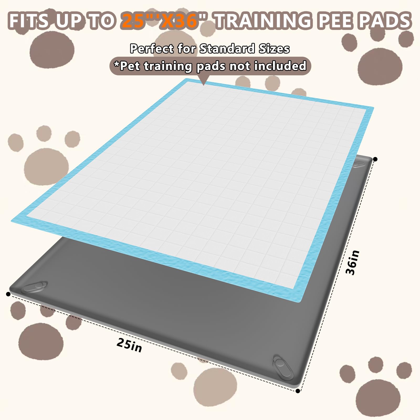 SAKAKI pee pad holder versatile placement under bowls or in cages