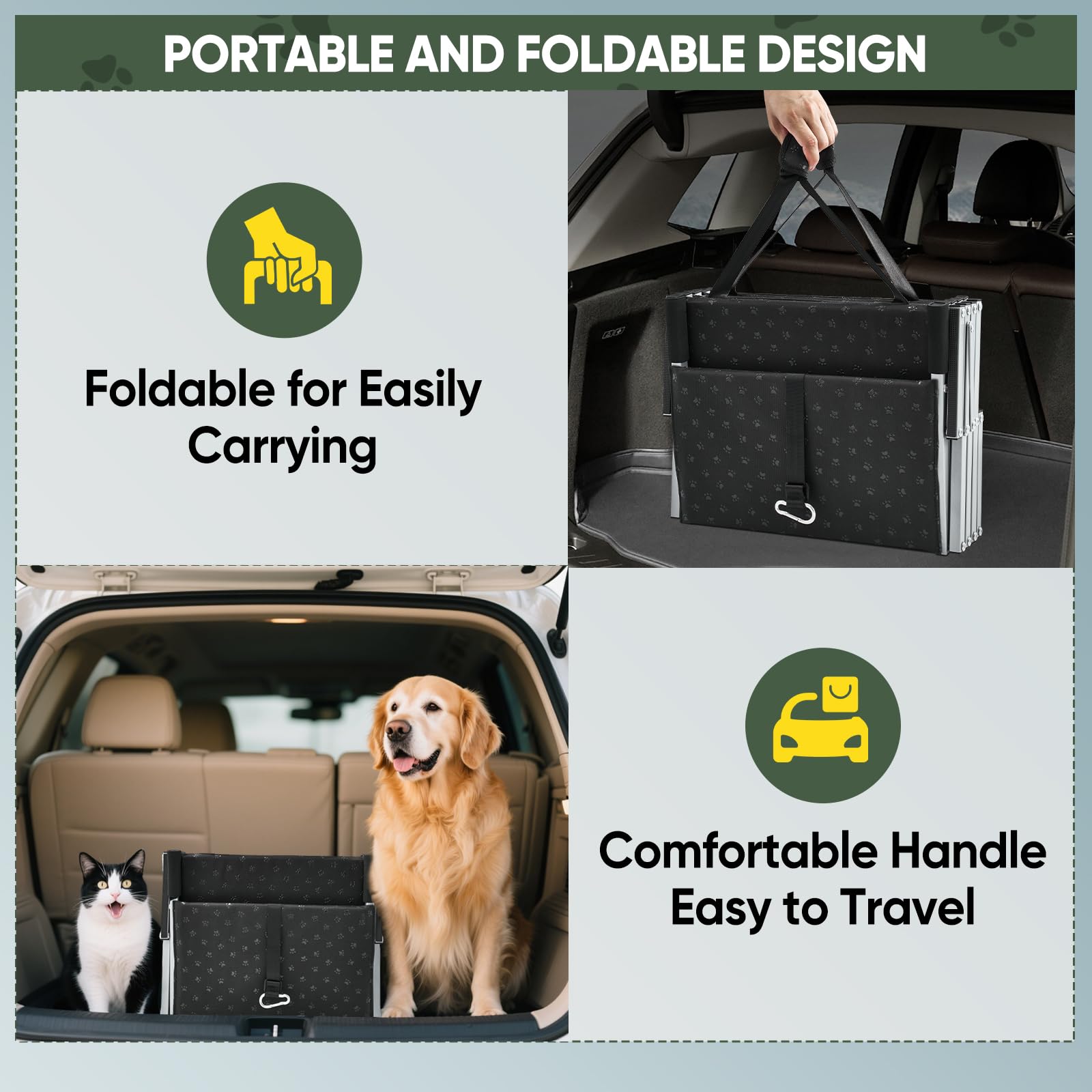 SakerPlus dog ramps bed-usage photo illustrates easy access to high beds or sofas.