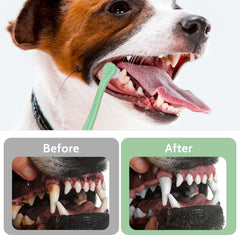 Salbsever white cat-and-dog toothbrush – versatile tool for tiny mouths