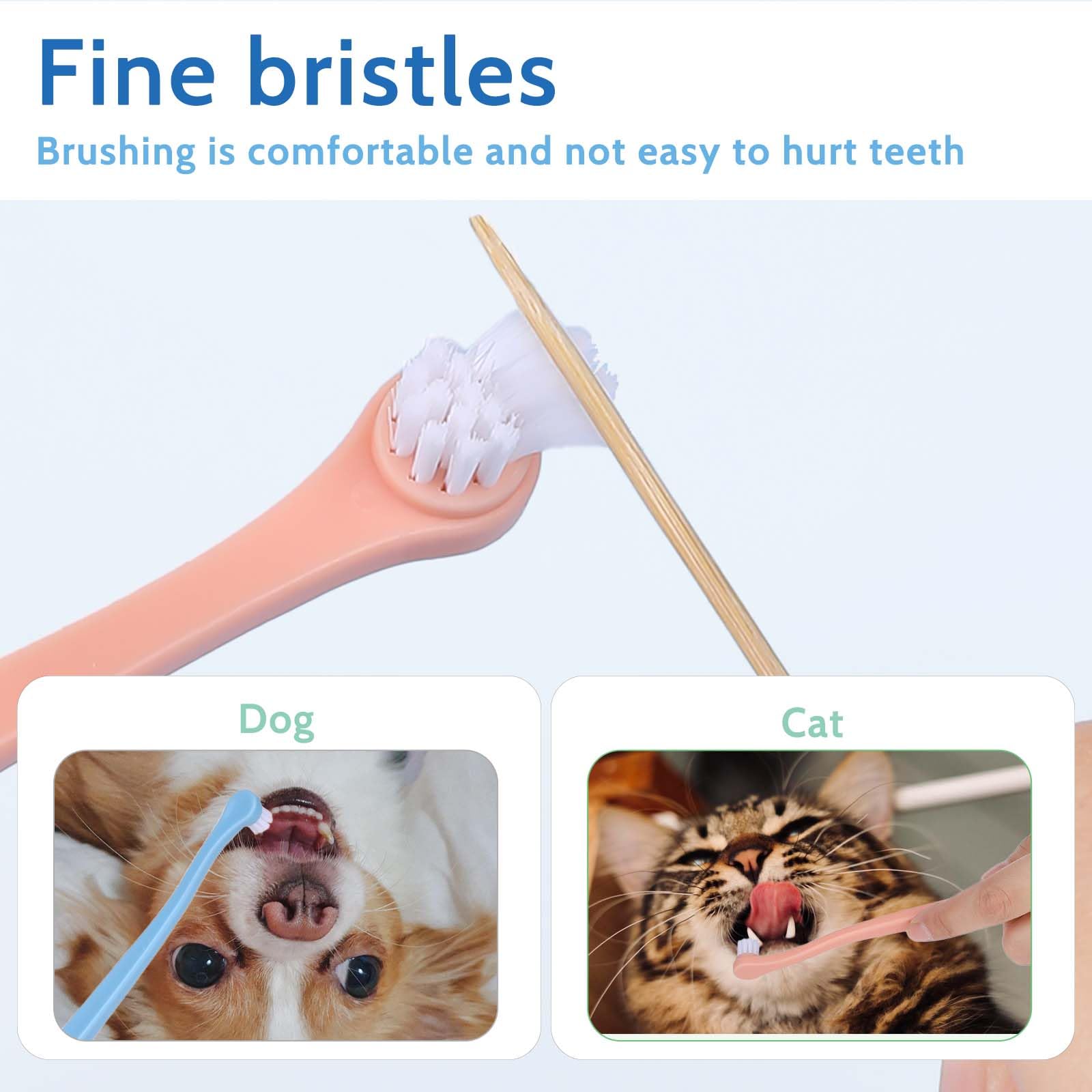 Salbsever lightweight plastic handle offers easy grip during brushing sessions