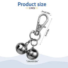 Salbsever two bells per buckle on a pet collar