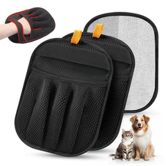 Salhap pet hair glove five-finger design closeup for easy fabric hair removal