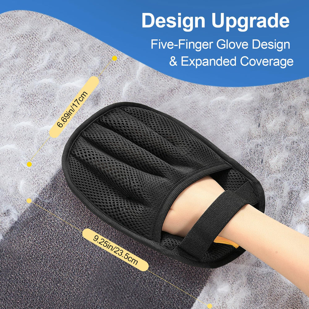 Salhap pet hair glove large size covers more surface for faster cleaning