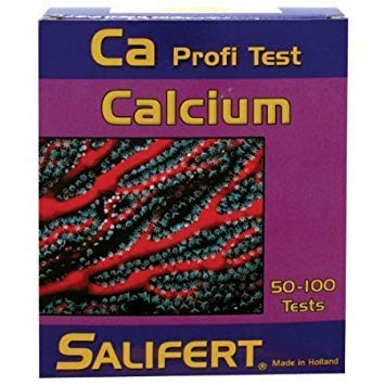 Salifert Alkalinity Readout with color change demonstrating precise results for reef tanks and reliable monitoring