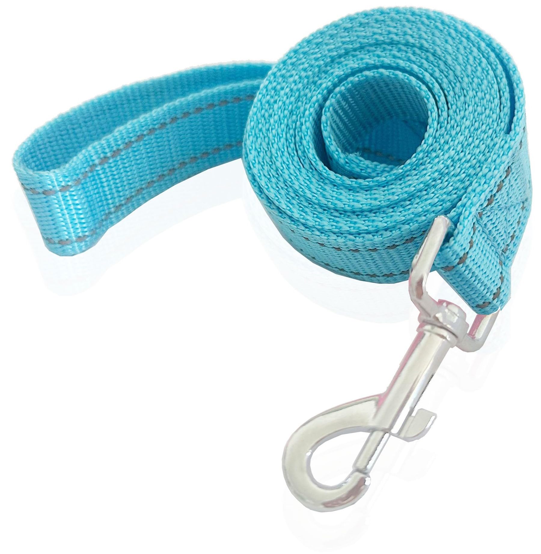 SALO dog leash 8ft with reflective stitching enhances visibility during dusk walks.
