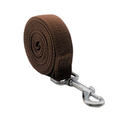 SALO nylon dog leash 12ft 360 swivel hook demonstrates quick secure attachment during active training