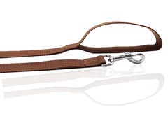 SALO nylon dog leash 12ft close-up stitching highlights durability and reliable performance on trails