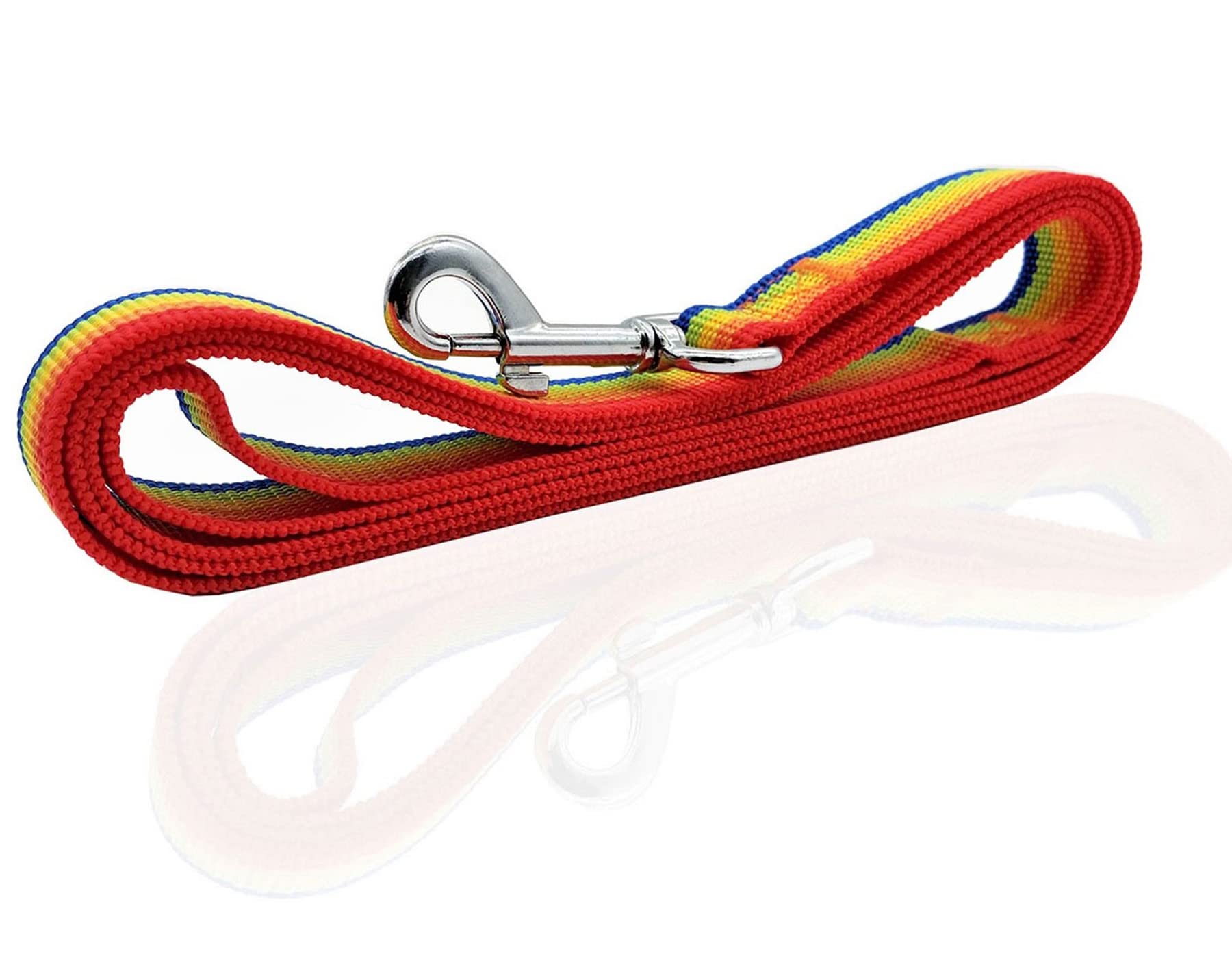 SALO nylon dog leash stainless snap hook provides secure attachment with 360 swivel.