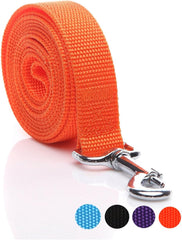 SALO nylon dog leash stainless snap hook for secure attachment during quick jogs.