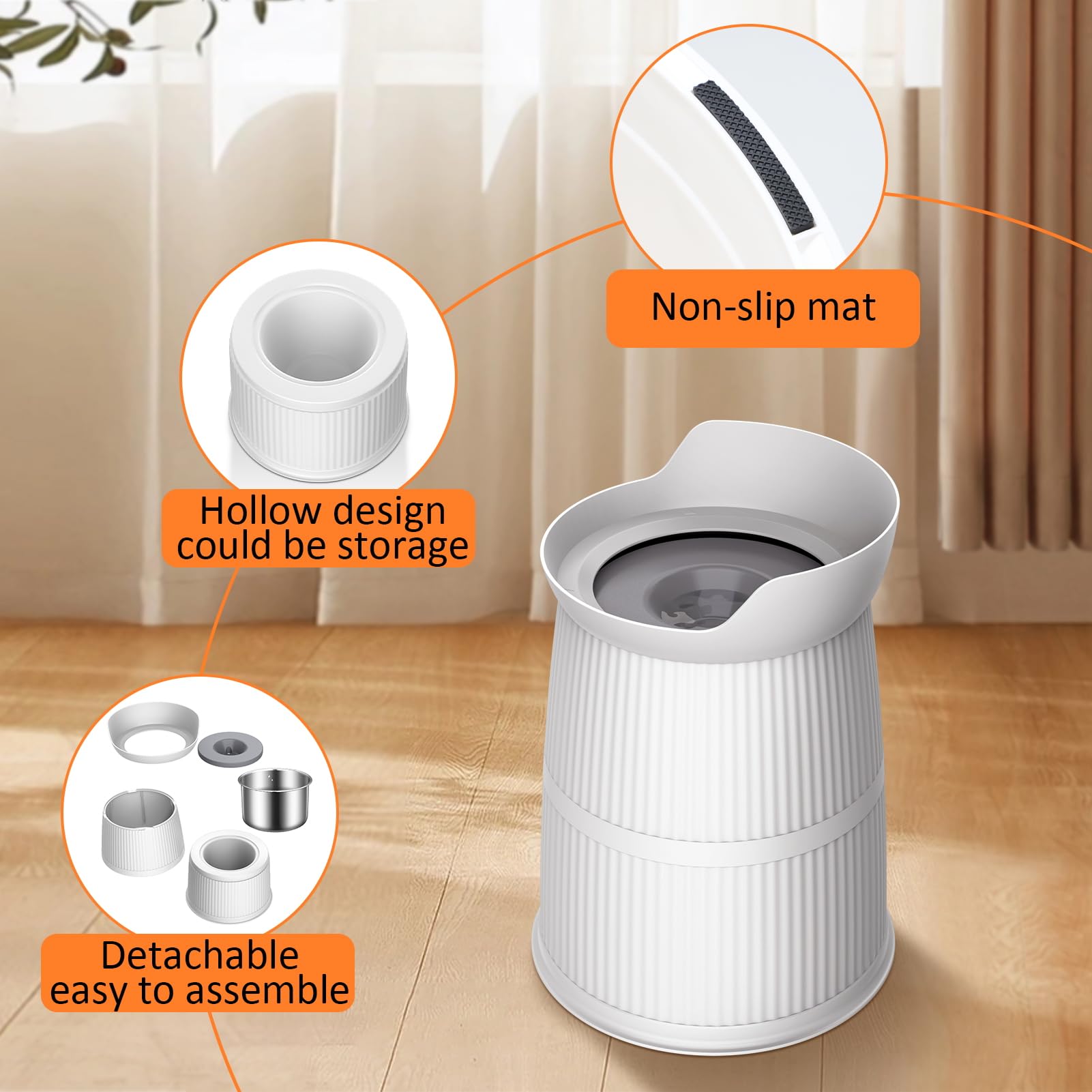 Salodal large-capacity bowl reduces refills during busy days or multi-pet households.