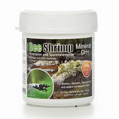 SALTYSHRIMP Bee Shrimp Mineral GH+ 110g bottle boosts color and healthy growth.