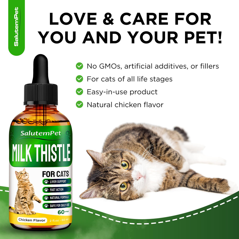 SalutemPet all-breed cat supplement packaging—easy to integrate into daily care.