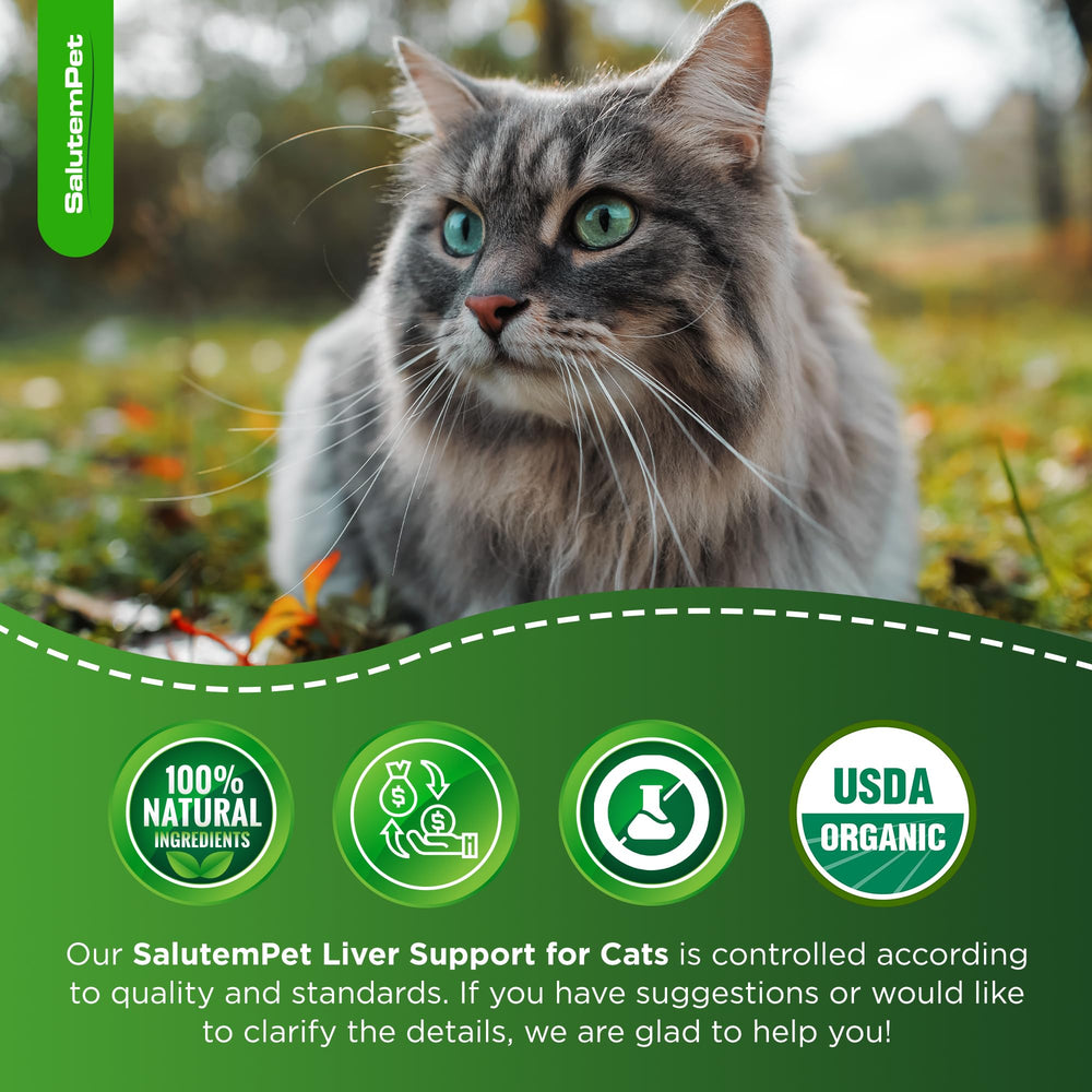SalutemPet natural milk-thistle ingredients—no GMOs or artificial colorants.