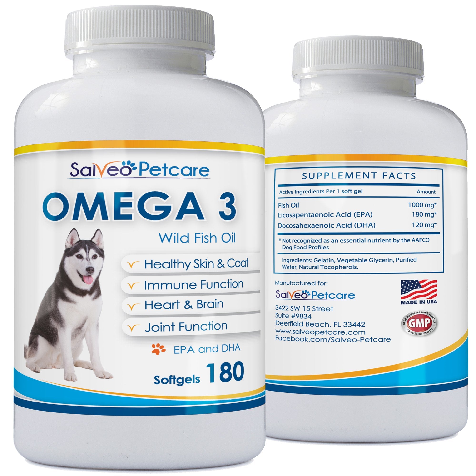 Salveo Petcare Omega 3 for Dogs coat gloss in action.