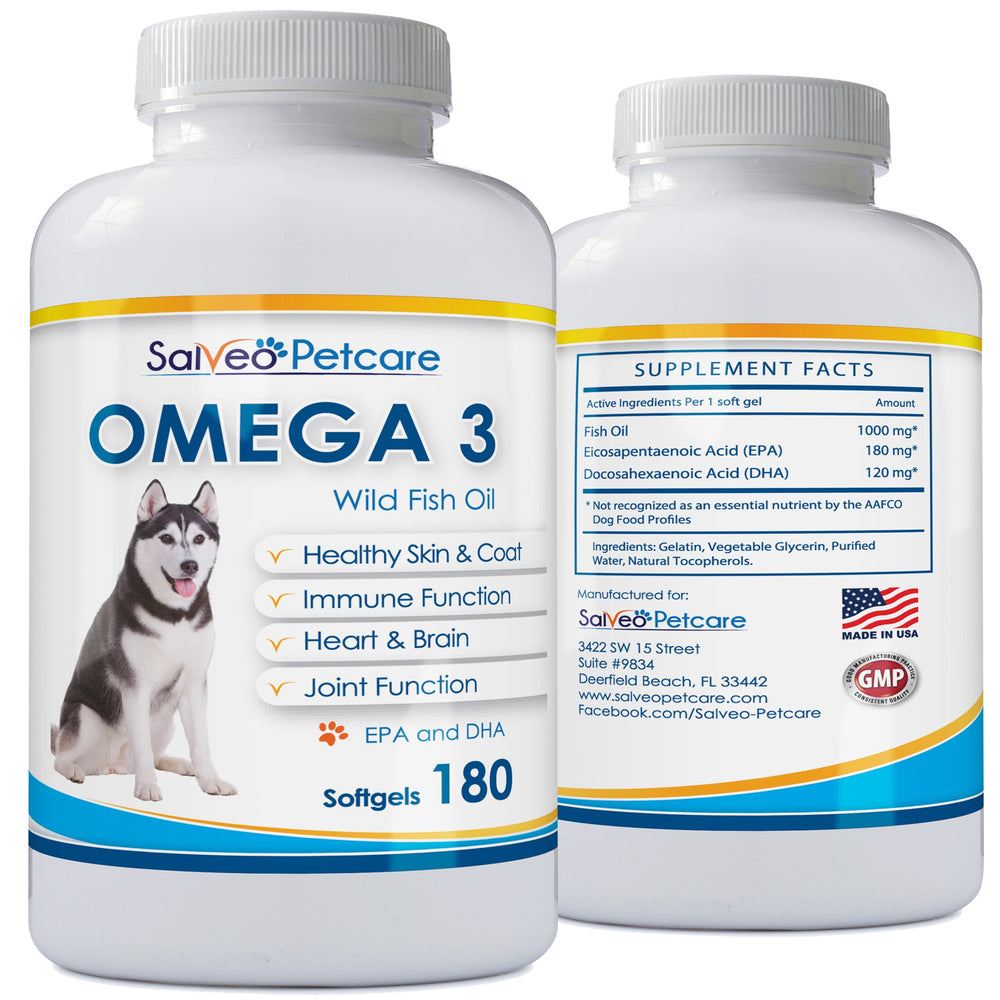Salveo Petcare Omega 3 for Dogs coat gloss in action.