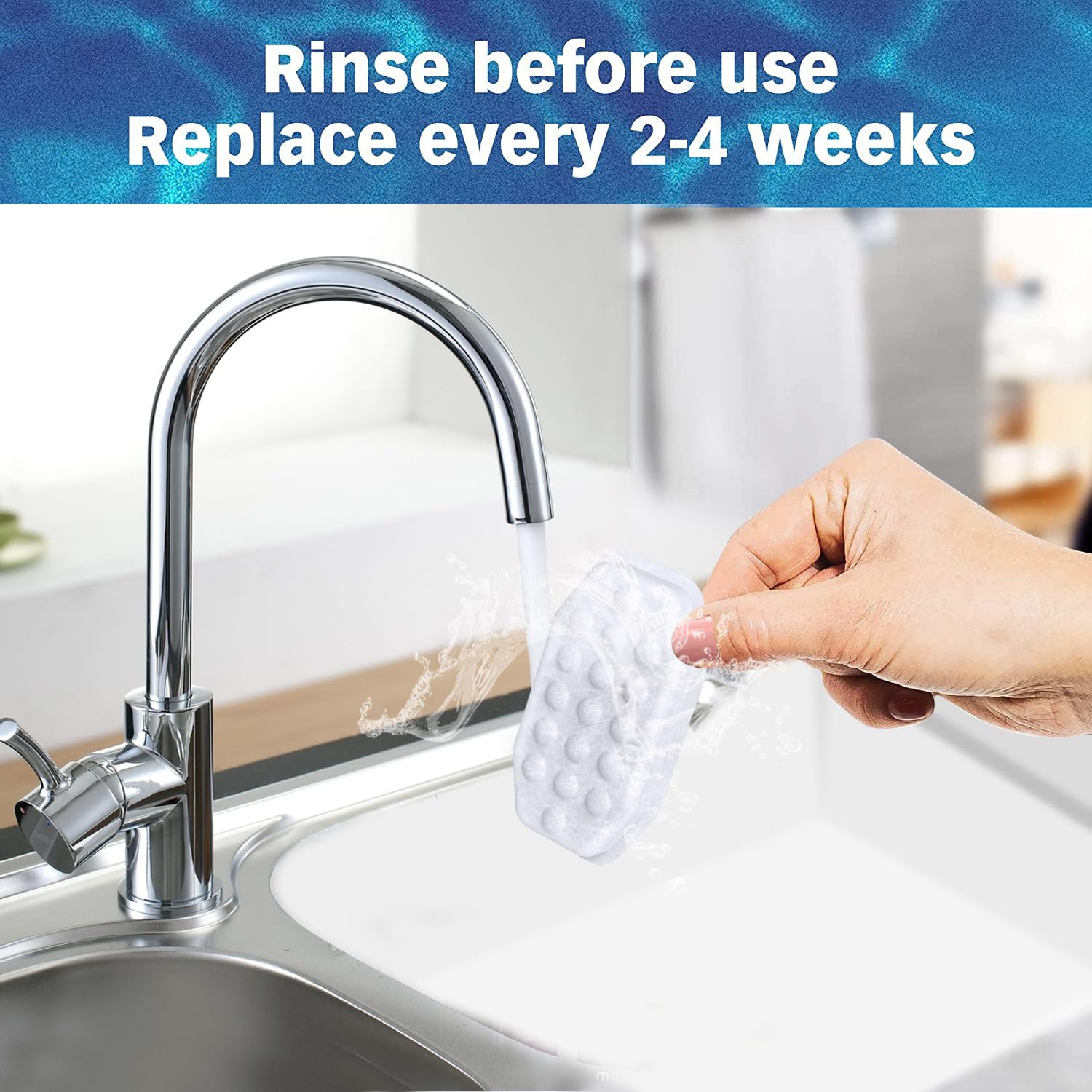 Samanija soak and rinse before use reduces carbon dust.