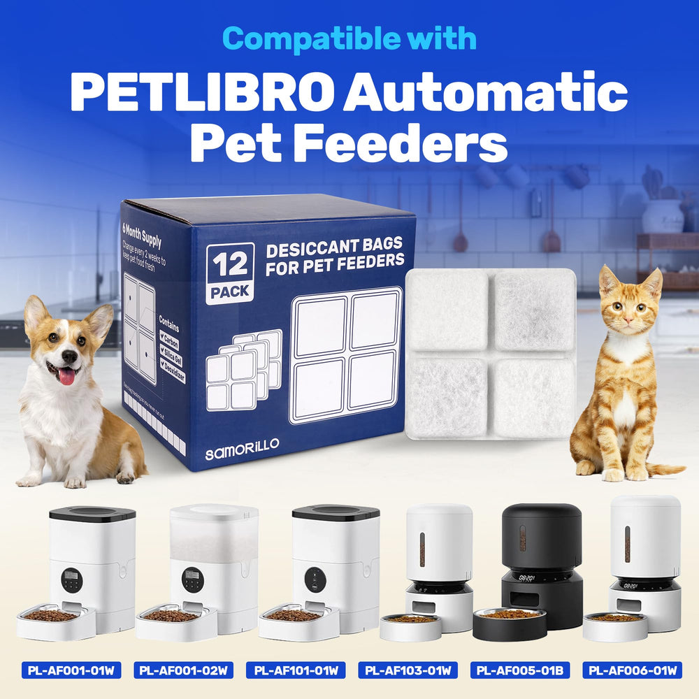 Samorillo desiccant bag inside feeder lid enabling simple replacement.