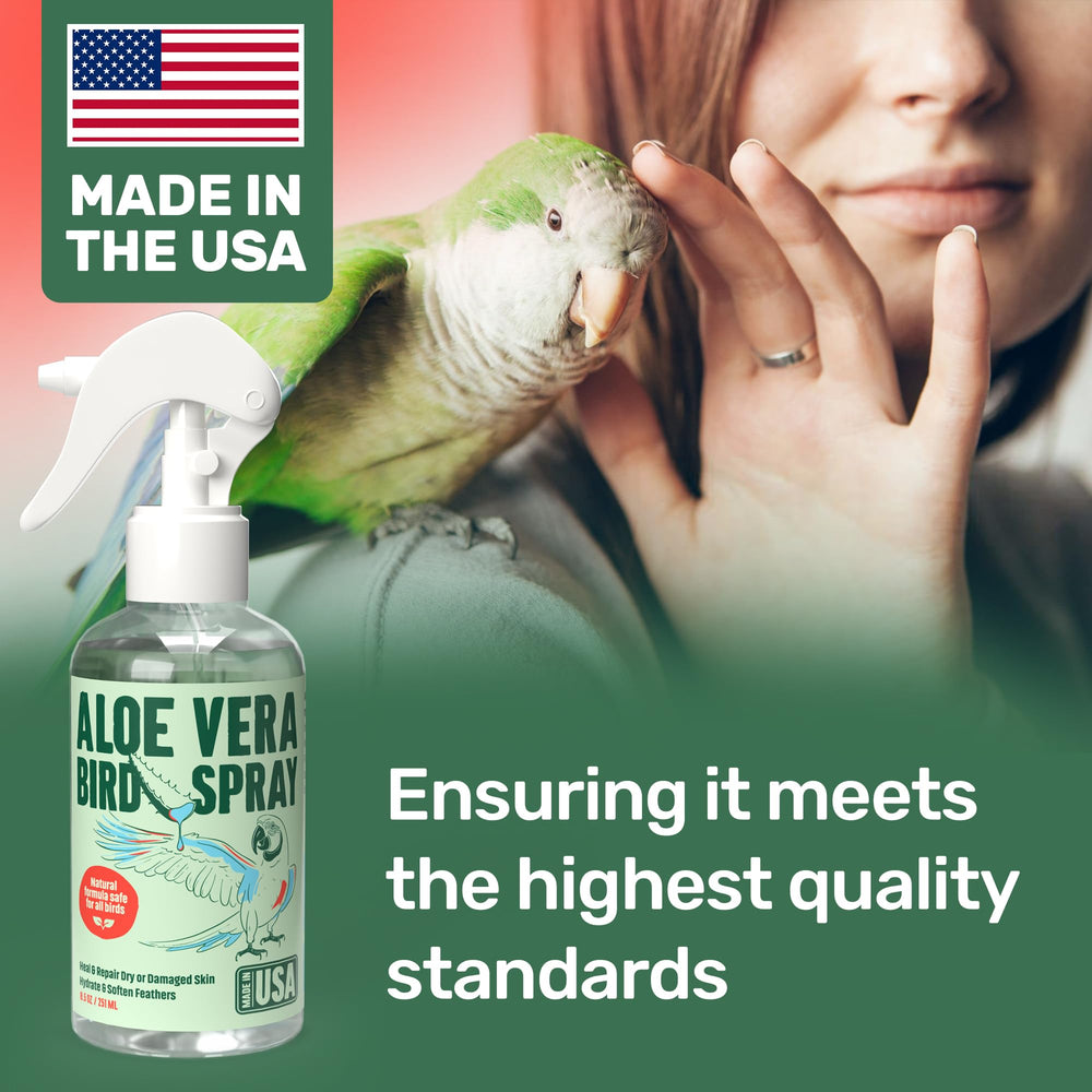 Samorillo Made-in-USA bird spray packaging emphasizes trusted USA production.