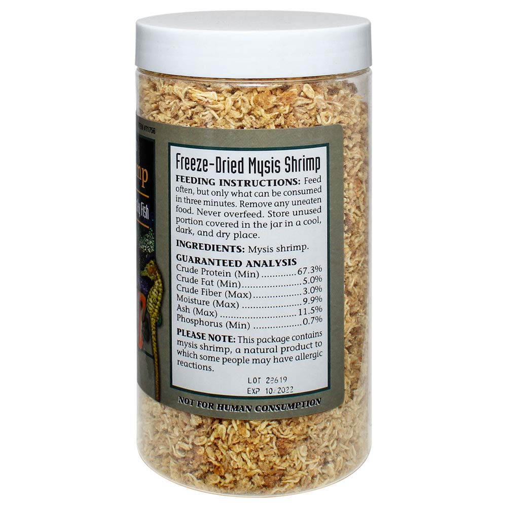 San Francisco Bay Brand mysis shrimp serving portion ready for reef and community tanks.