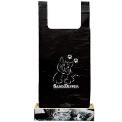 Sand Dipper strong thick odor-sealing bags keep homes smelling fresh after litter changes.