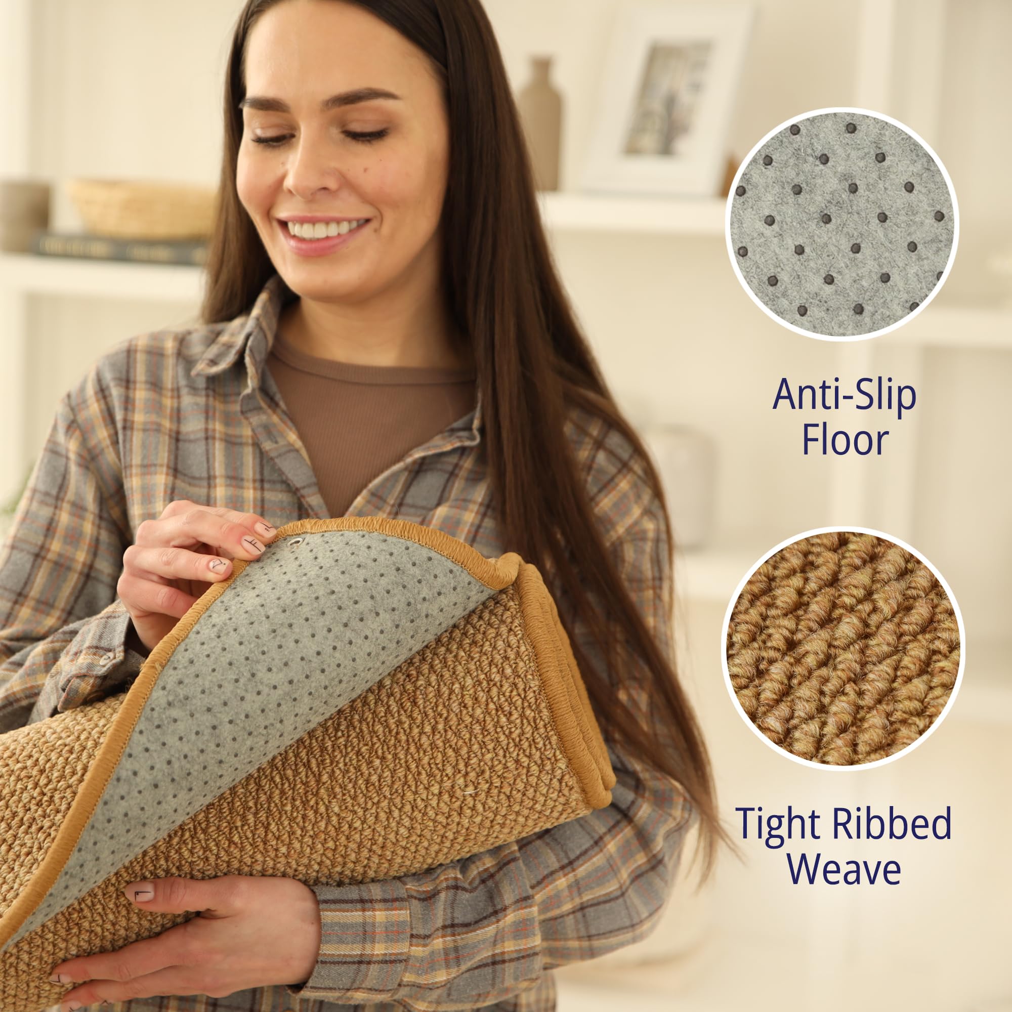 SANDPEAK cat wall-climbing carpet durable-fibers shows long-lasting scratch surface.