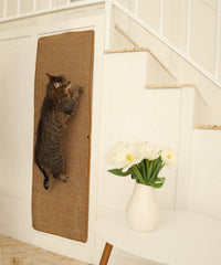 SANDPEAK cat wall-climbing carpet front view shows a durable scratch surface for indoors.
