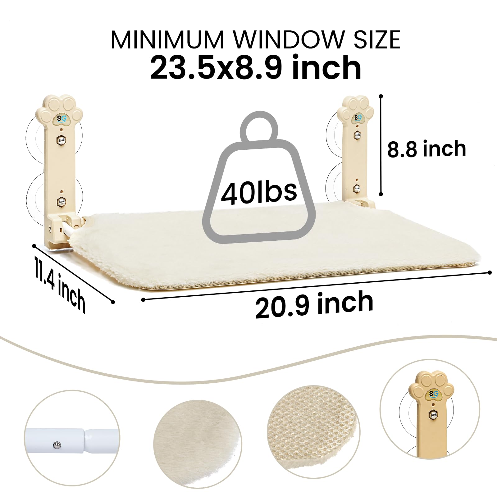Sangoodier breathable mesh side promotes summer comfort and airflow.