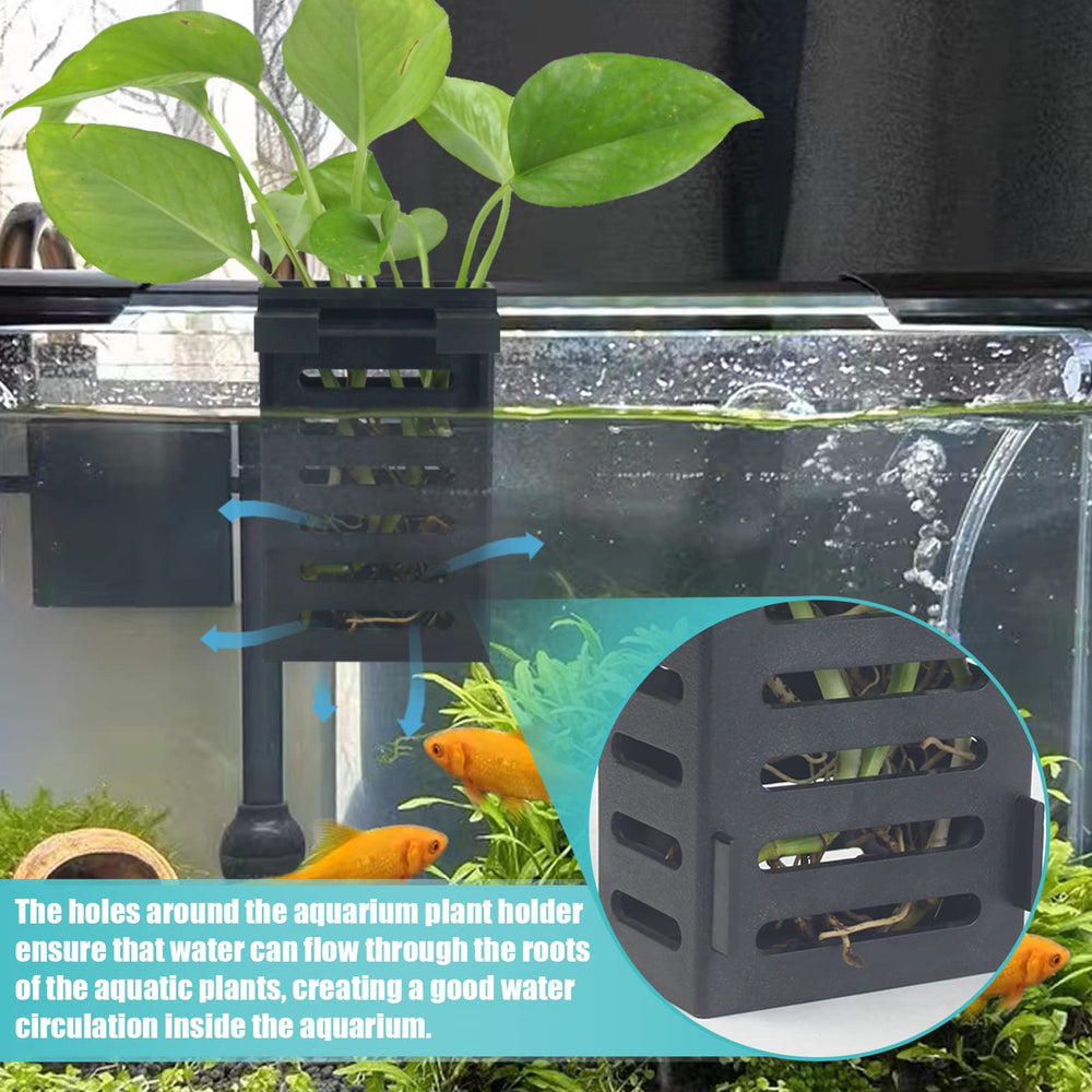 SANJHFF aquarium plant holder ABS plastic resists corrosion and keeps fish safe