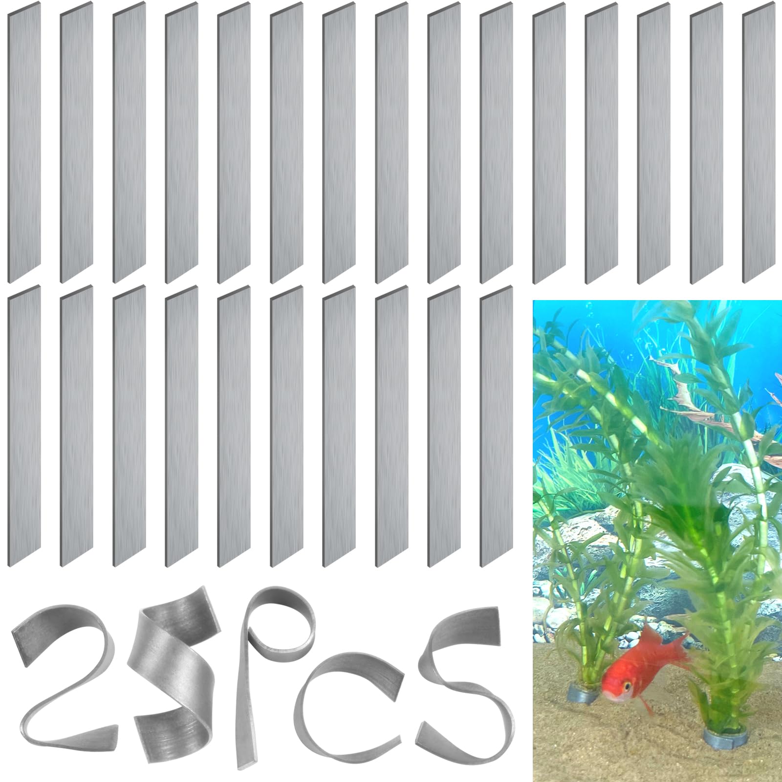 SANJHFF aquarium plant weights close-up showing sturdy anchors for secure anchoring.