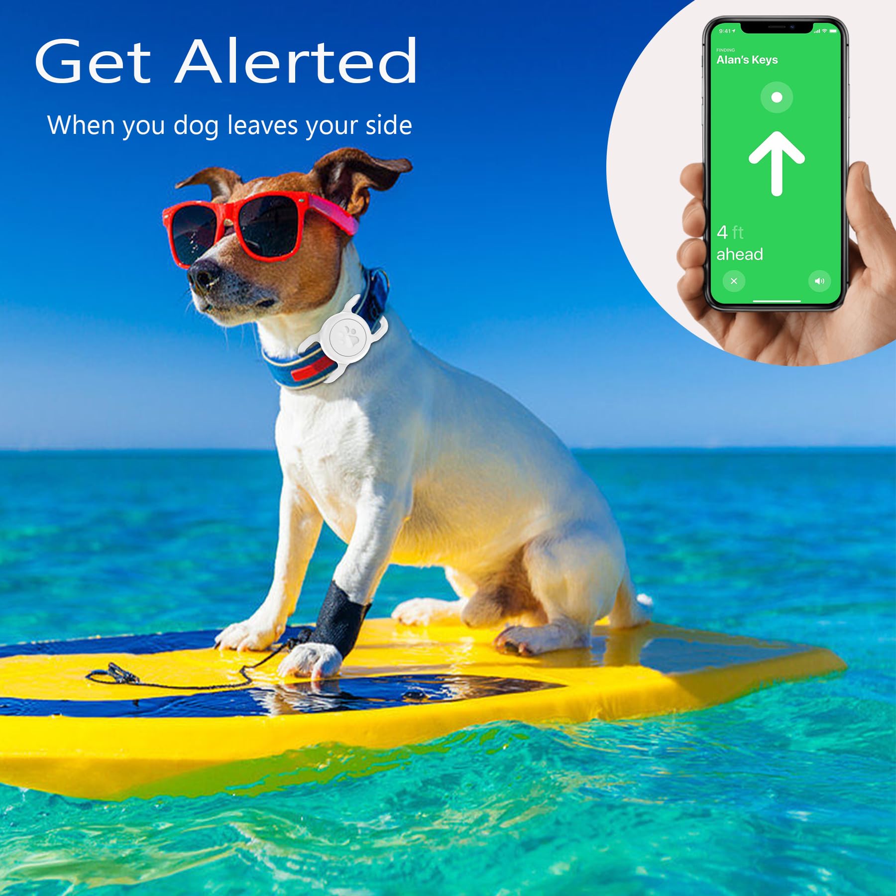 SANKALA 1-pack Airtag holder includes durable shell for collars.