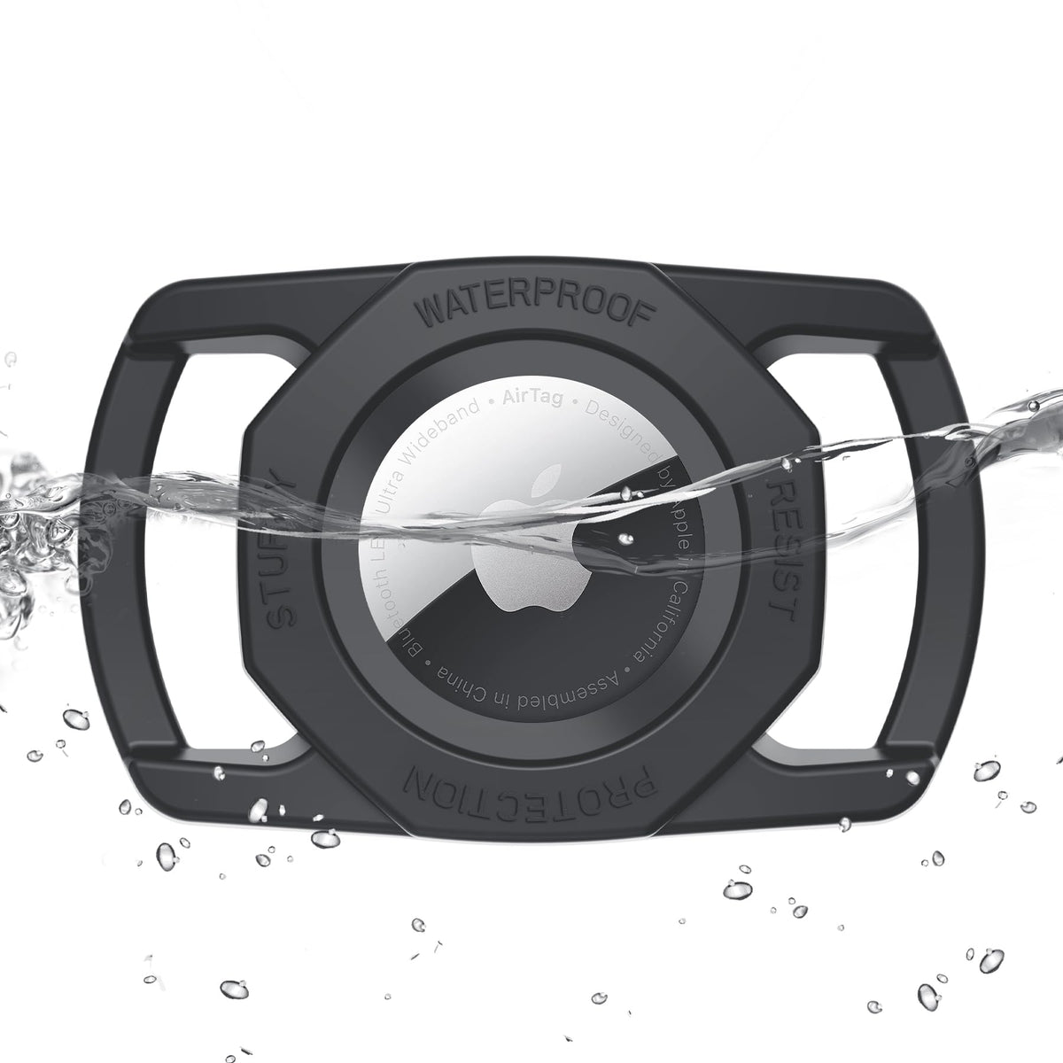 SANKALA Airtag Holder on dog collar offers secure fit and water-resistant protection.