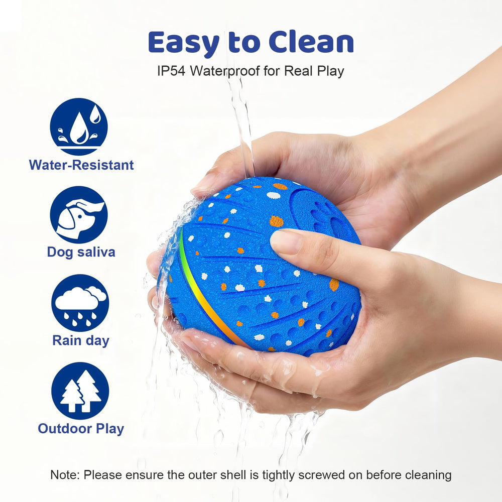 Sankell interactive dog ball blue safe durable TPU material supports chewers.