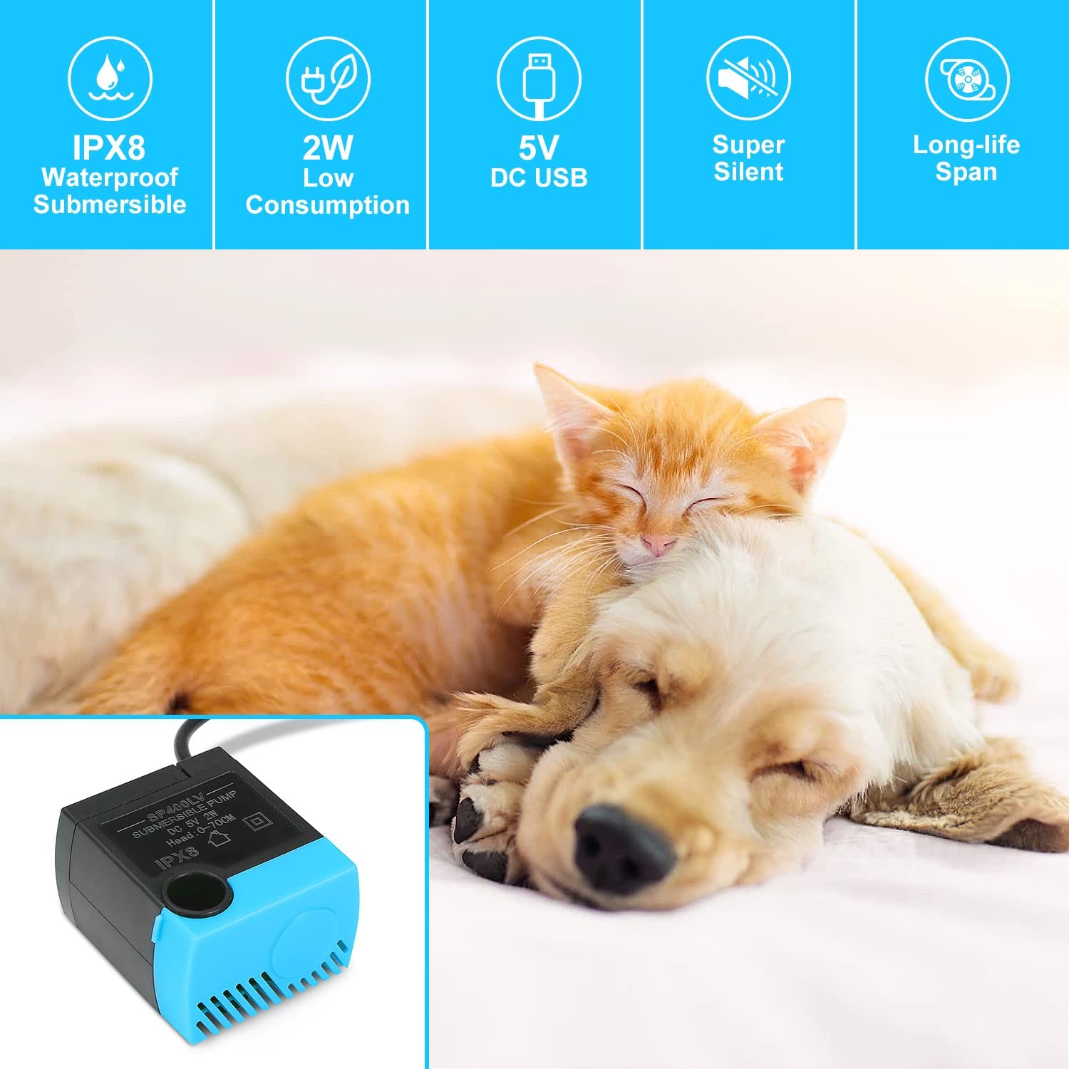 SANKLEV SP-400LV compatible fountains infographic featuring Butterfly model