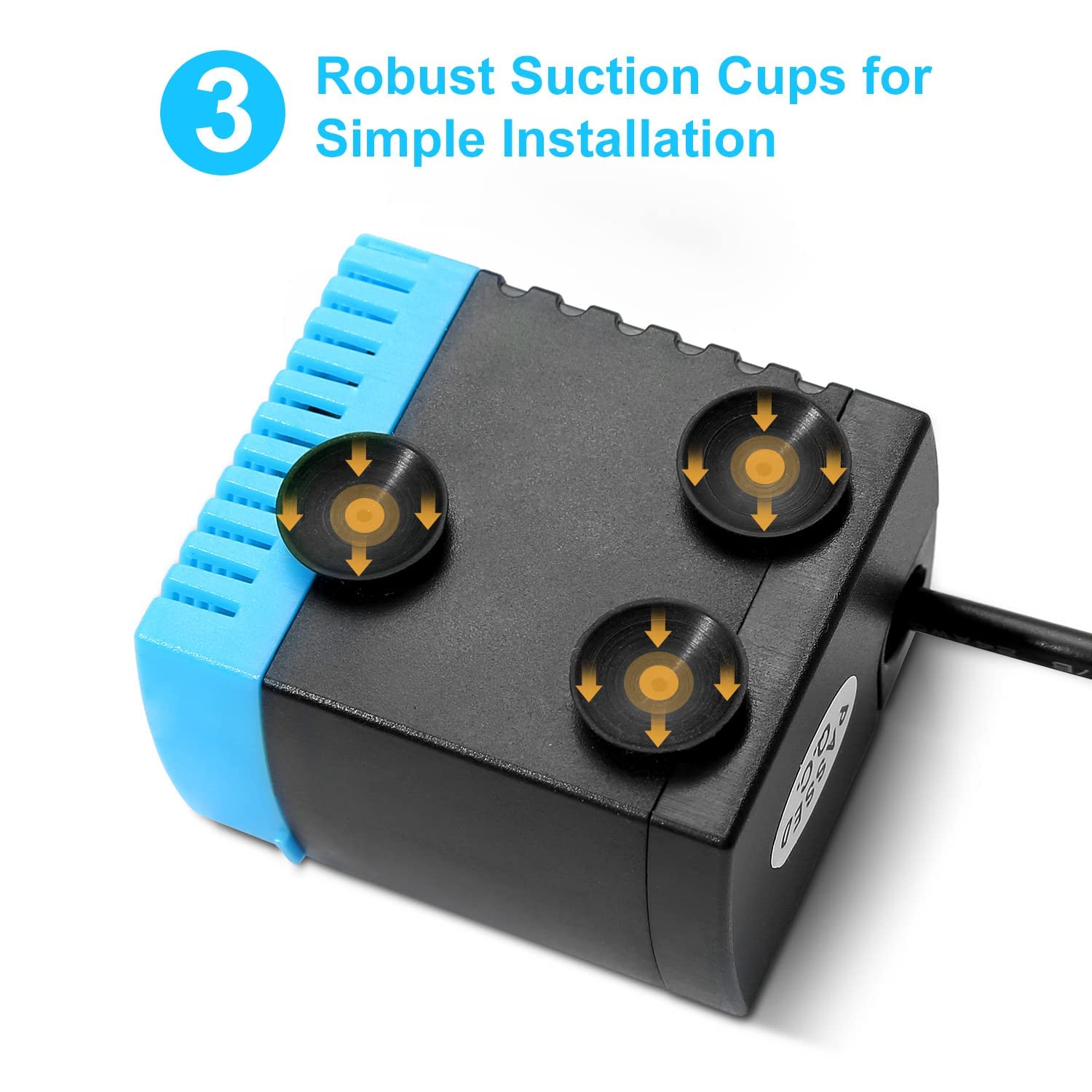 SANKLEV SP-400LV pump with suction cups demonstrates secure mounting and stable flow