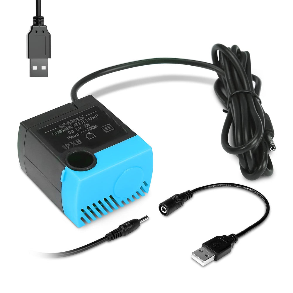 SANKLEV SP-400LV USB pump close-up highlighting quiet operation for pet fountains