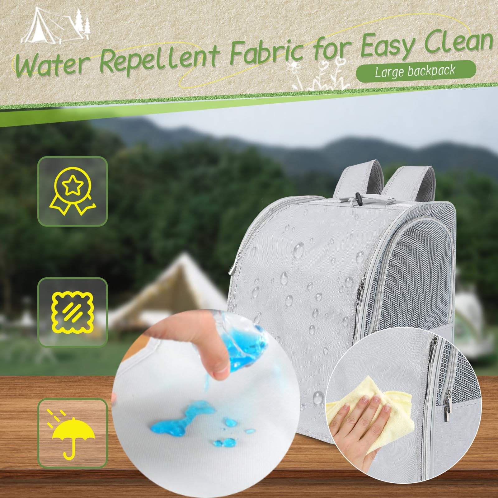 Sanmoncare Bird Backpack Carrier adjustable perch supports two heights for travel comfort.