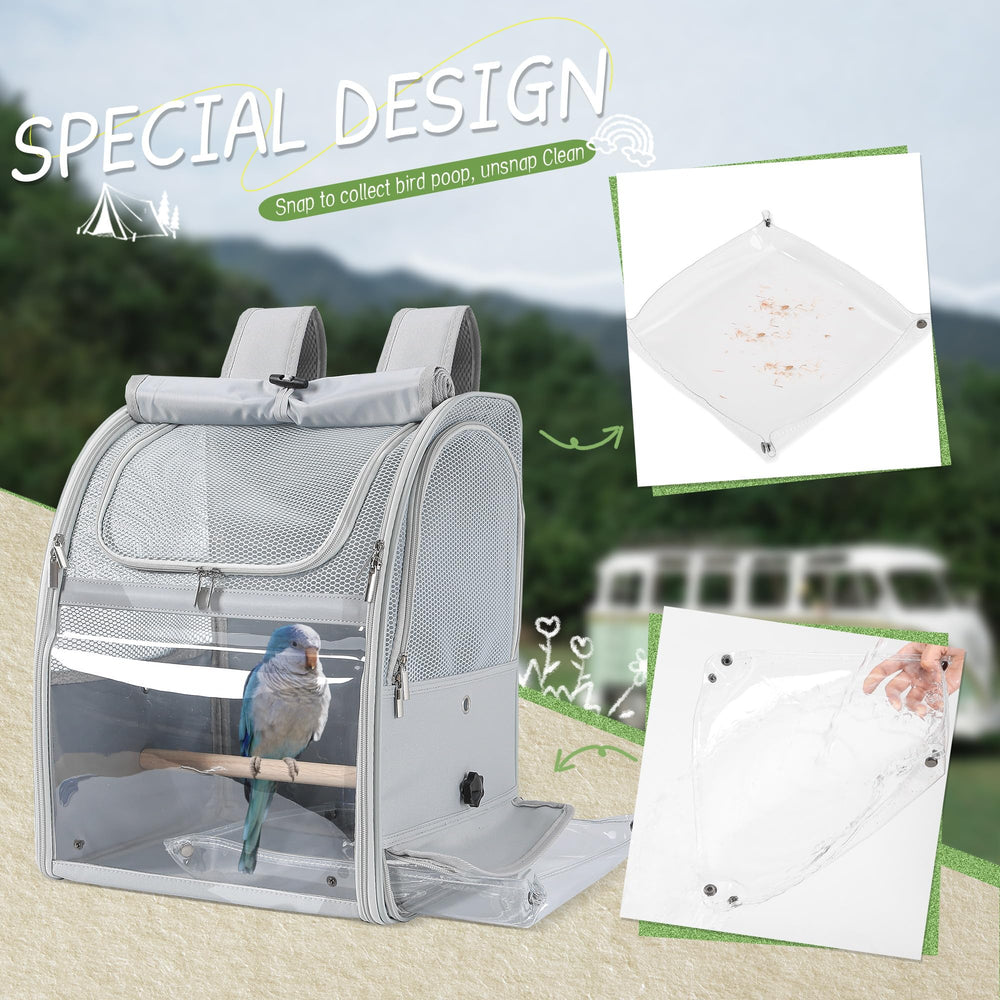Sanmoncare Bird Backpack Carrier lightweight durable material makes carrying effortless.