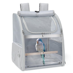 Sanmoncare Bird Backpack Carrier with water-repellent fabric for easy cleaning during travel.