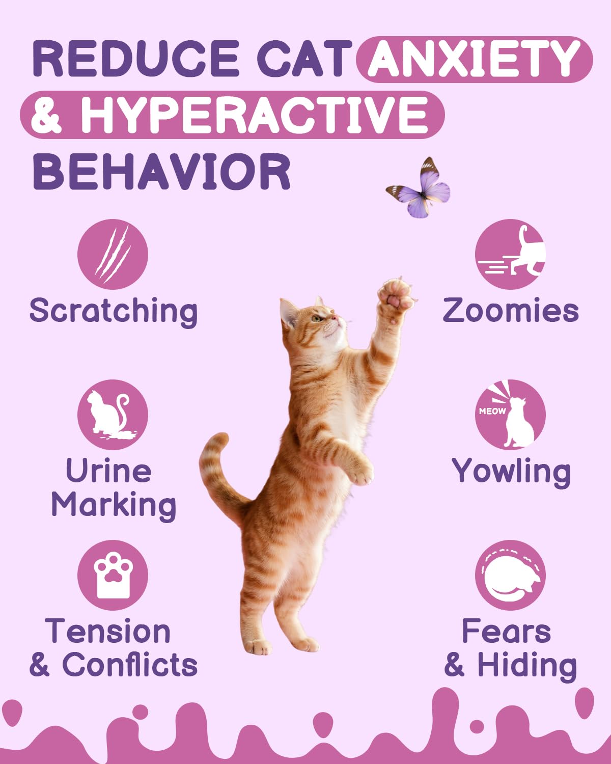 SANTKOL Cat Calming Spray in a living area reducing scratching and tension