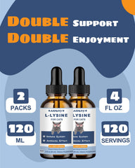 SANTKOL Lysine for Cats drops with a dropper for precise dosing.