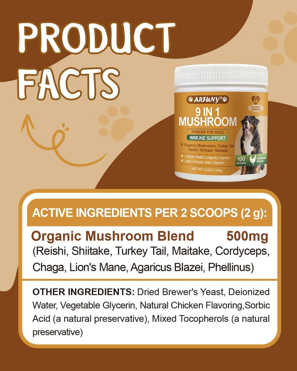 SANTKOL organic mushrooms closeup emphasizes high-quality ingredients for holistic wellness.