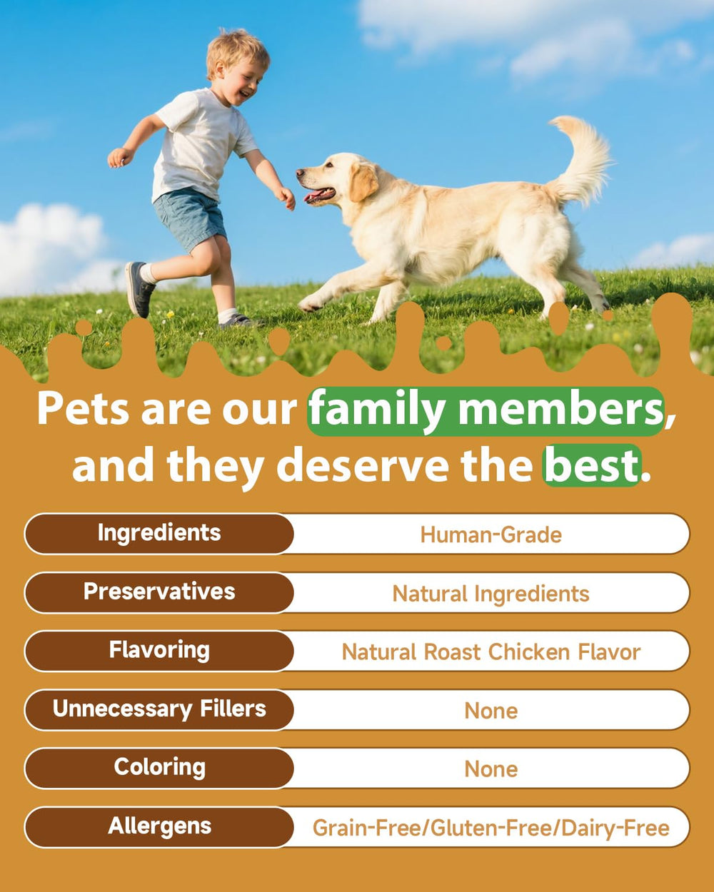 SANTKOL packaging image communicates clean, organic mushrooms for dogs.