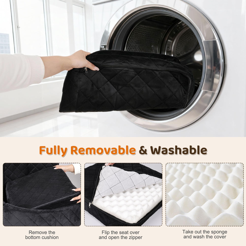 SANUODO dog car seat portable travel bed enables easy car-to-outdoor use.