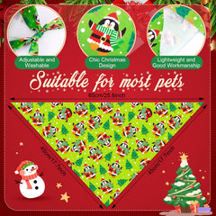 Sanwuta Christmas dog bandana snowman pattern ideal for cute seasonal portraits