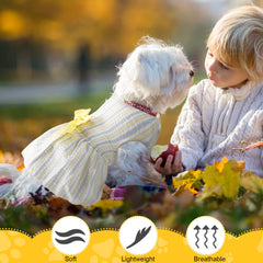 Sanwuta dog dress with snap closure for easy dressing