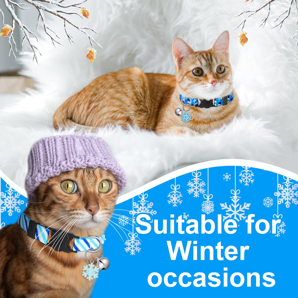 Sanwuta holiday dog and cat collars set, ideal gift for pet lovers.