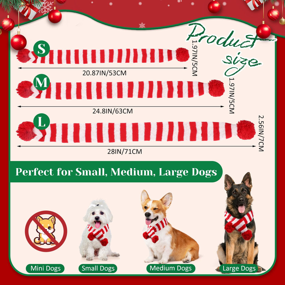 Sanwuta knitted dog scarf with pom accents adds cute detail during winter walks.